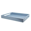 Addison Ross Ltd Pale Denim Blue Medium Lacquered Serving Tray In Blue