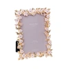 Addison Ross Ltd Gold & White Flower Frame In White