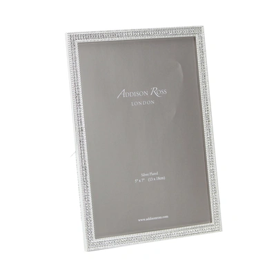 Addison Ross Ltd Silver Rosemary Diamante Frame In Gray