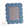 ADDISON ROSS LTD CHAMBRAY BLUE LACQUERED SCALLOP PHOTO FRAME – LIMITED EDITION