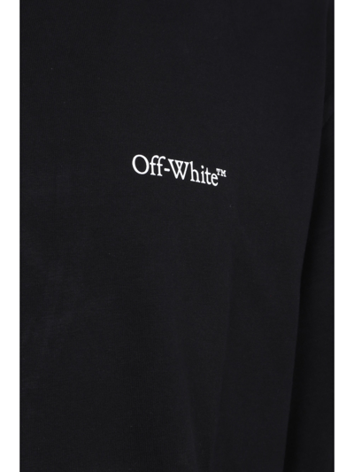 Off-white Logo Cotton T-shirt In Black