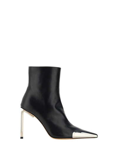 Off-white Allen Key Pointed-toe Ankle Boots In Black