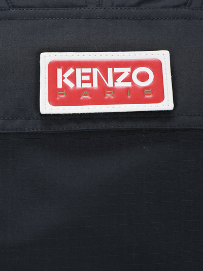 Kenzo Logo Anorak In Black