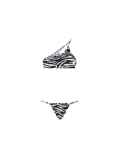 Attico Black And White Bikini