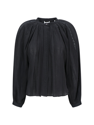 Marant Etoile Imayae Pleated Shirt In Black