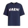 Marni Logo-print Short-sleeved T-shirt In Black