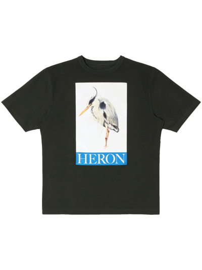 Heron Preston Logo Cotton T-shirt In Black