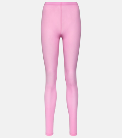 Isabel Marant Fibby Sheer Leggings In Pink