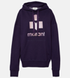 Isabel Marant Étoile Faded Black Cotton-blend Mansell Logo-print Hoodie