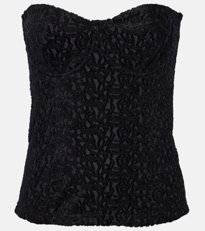 Isabel Marant Dolina Strapless Top In Black