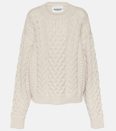 Marant Etoile Jake Cable-knit Jumper In Beige