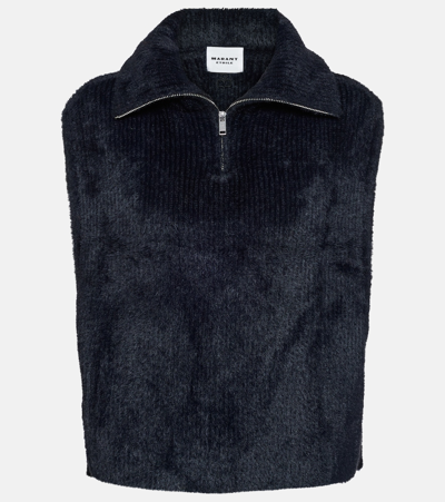 Isabel Marant Étoile Milie High-neck Sweater Vest In Black