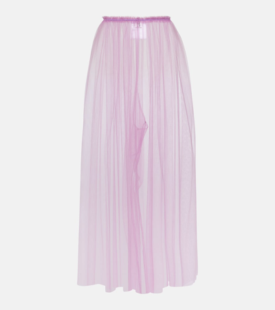 Noir Kei Ninomiya Tulle High-waist Skirt In Pink