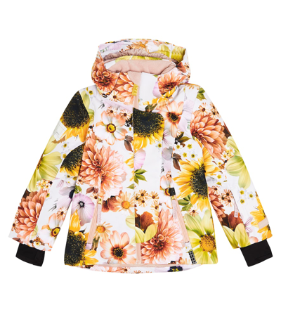Molo Kids' Pearson Floral Ski Jacket In Multicoloured