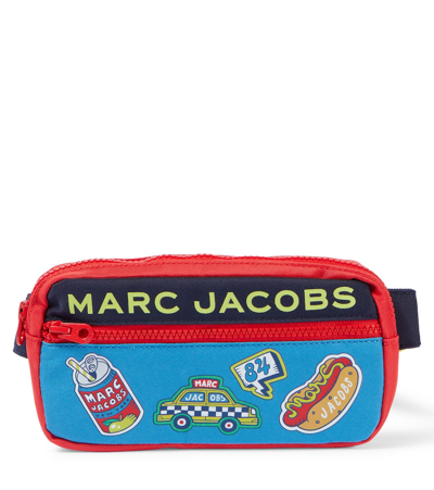 Marc Jacobs Kids' Graphic-print Belt Bag In Blue