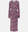 Isabel Marant Étoile Marant Étoile Woman Midi Dress Fuchsia Size 4 Viscose, Elastane In Multicoloured