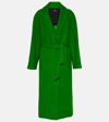 Apc Florence Long Coat In Green