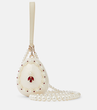 Simone Rocha Fabergé Egg Mini Crossbody Bag In Red