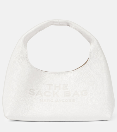 Marc Jacobs The Sack Mini Leather Tote Bag In White