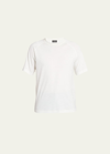 ZEGNA MEN'S HIGH PERFORMANCE WOOL CREWNECK T-SHIRT