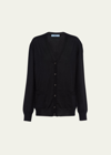 PRADA SUPERFINE CASHMERE KNIT CARDIGAN