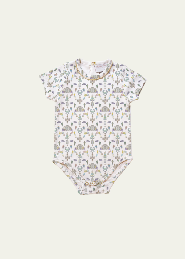 Atelier Choux graphic-print cotton underwear set - White