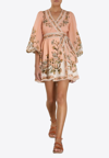 ZIMMERMANN CHINTZ WRAP MINI DRESS