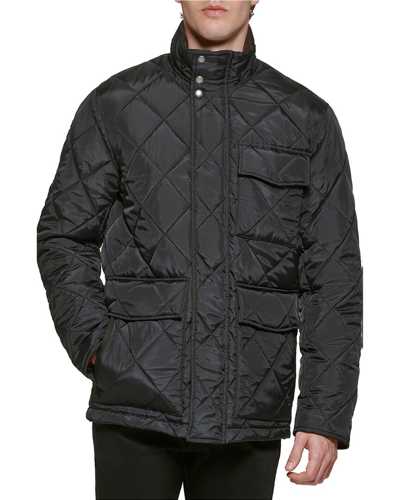 Cole Haan Quilted Field Jacket In Ink