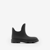 Burberry Man Ankle Boots Black Size 9 Plastic In Black