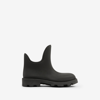 Burberry Marsh Round-toe Slip-on Ankle Boots In Black