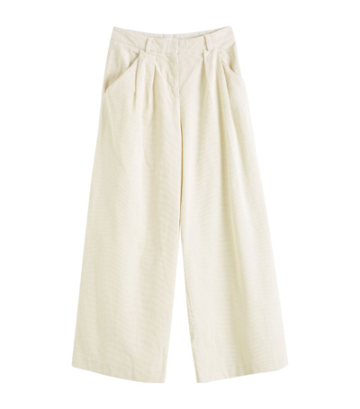 Chinti & Parker Corduroy Wide-leg Trousers In Neutrals