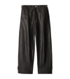 BURBERRY LEATHER TROUSERS