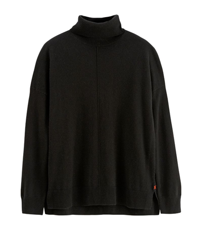 Chinti & Parker Wool-cashmere Relaxed Rollneck Sweater In Black