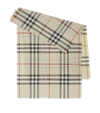 BURBERRY WOOL-SILK REVERSIBLE CHECK SCARF