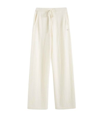 Chinti & Parker Cashmere Wide-leg Sweatpants In Cream