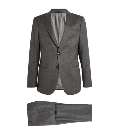Giorgio Armani Wool Two-piece Suit In Grey
