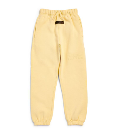 Essentials Fear Of God  Kids Logo Sweatpants (2-16 Years) In Ivory