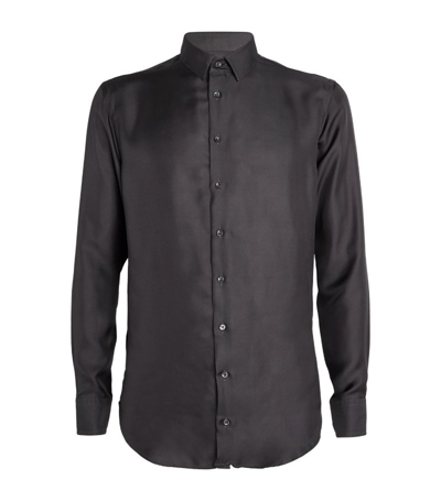 Giorgio Armani Silk Shirt In Black