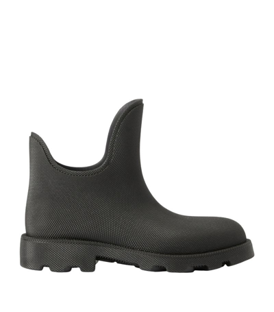 Burberry Marsh Round-toe Ankle Boots In Black
