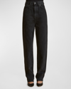Khaite Albi Tapered-leg Jeans In Prescott