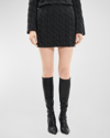 THEORY CABLE MINI SKIRT