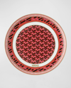 Versace La Greca Signature Bread & Butter Plate In Red