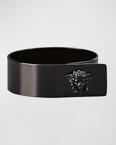 Versace Medusa Napkin Ring In Black