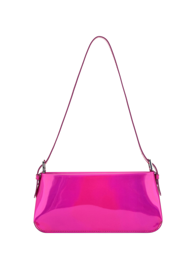 By Far Dulce Iridescent Shoulder Bag In Fuchsia