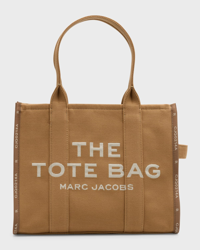 Marc Jacobs The Jacquard Large Tote Bag In Camel