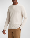 Vince Sueded Jersey Long Sleeve Henley In H Runyon