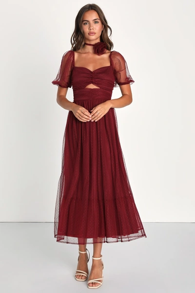 princess polly baby blue dress Lulus Coveted Confidence Velvet Asymmetrical Maxi Dress in Brown