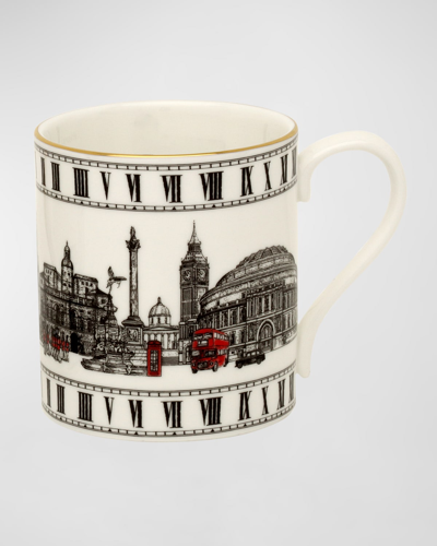 Halcyon Days London Icons & Windsor Castle Mug Pair In White