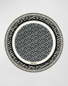 Versace La Greca Signature Lid For Bowl, 7" In Black
