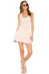 LOVESHACKFANCY RUFFLE RACER MINI DRESS,LD012 204